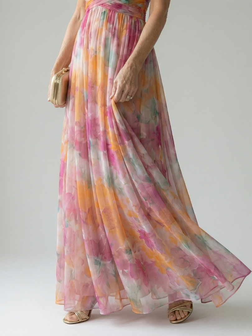 Megan™ | Tummy-Flattering Wrap Maxi Dress