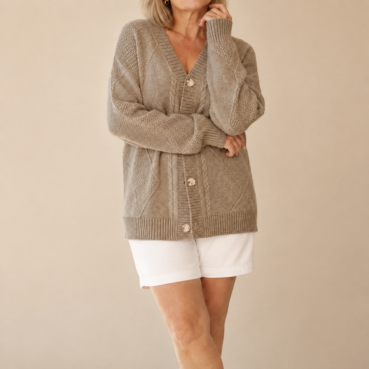 Leah™ | Soft Knit Cardigan with Buttons