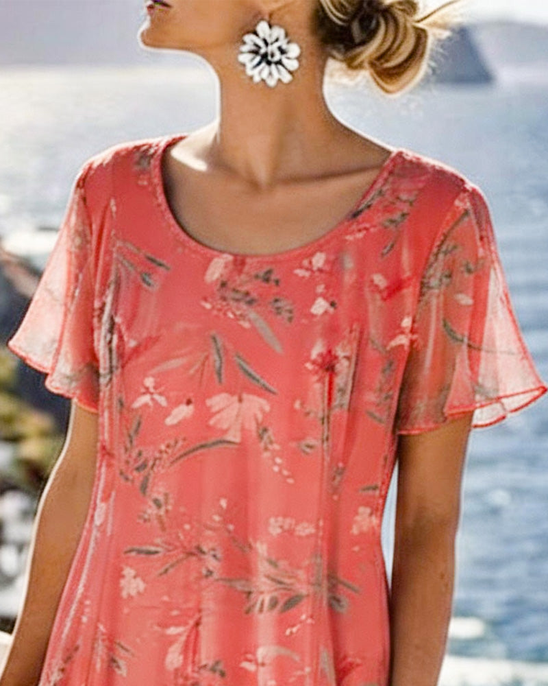 María | Loose and Light Floral Midi Dress