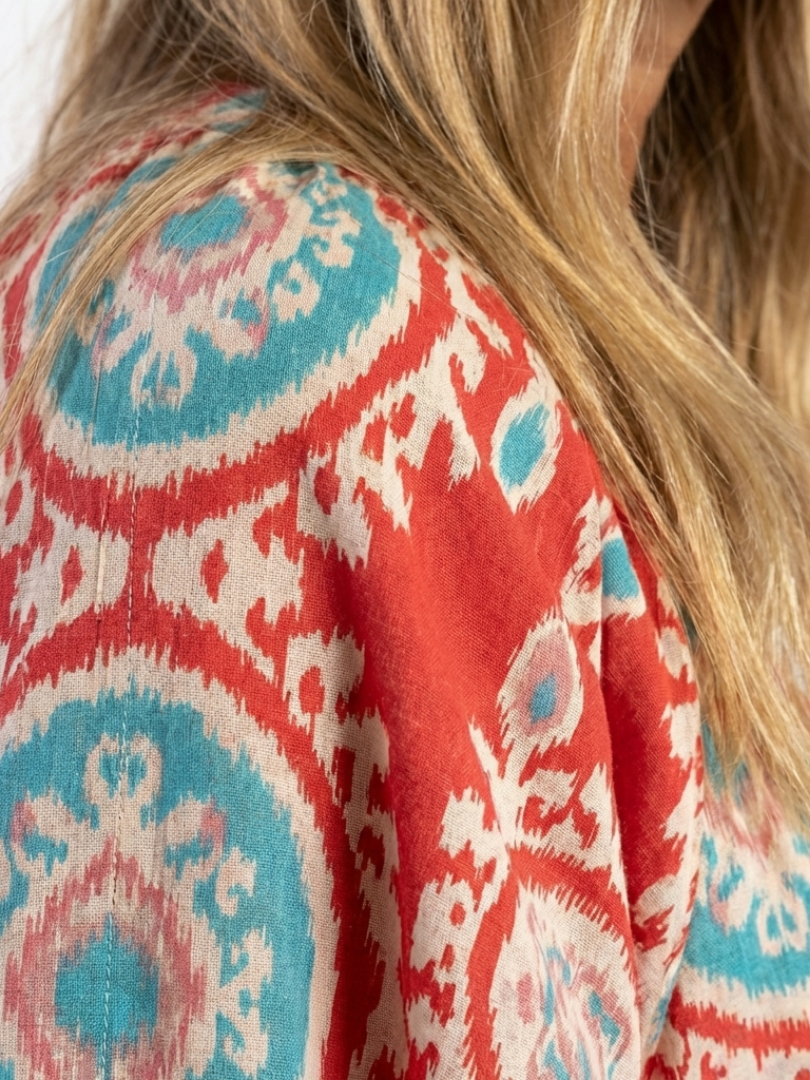 Zaria™ | Tummy-Flattering Paisley Midi Dress