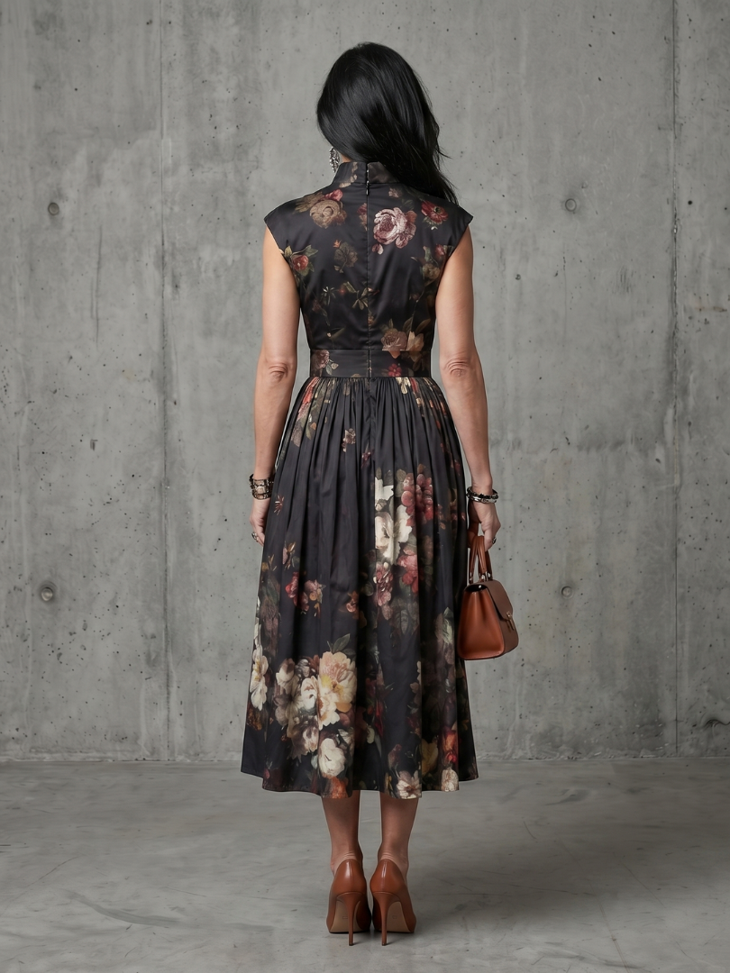 Reese™ | Tummy-Flattering Floral Midi Dress