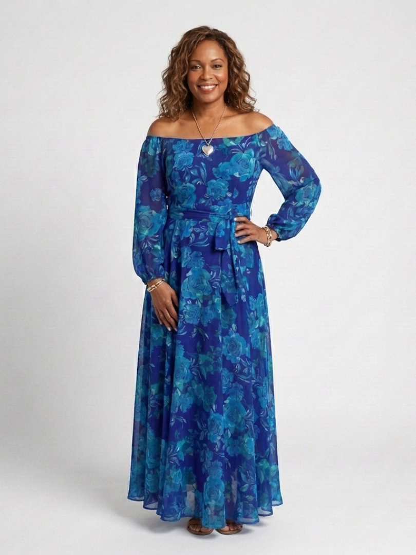 Aspen™ | Tummy-Flattering Floral Maxi Dress