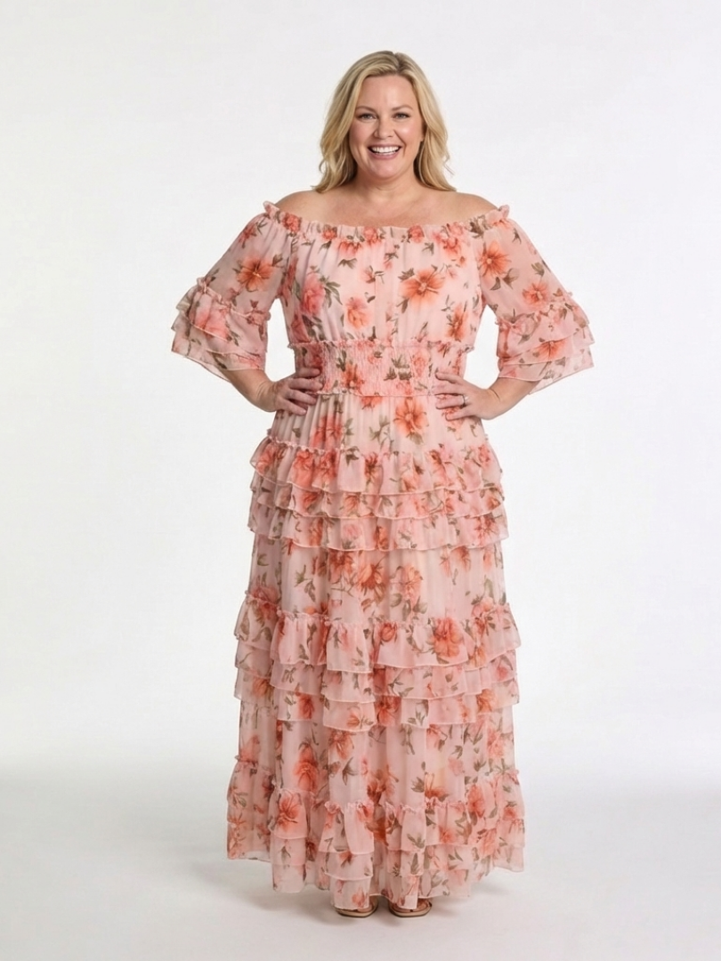 Rosalie™ | Tummy-Flattering Floral Maxi Dress
