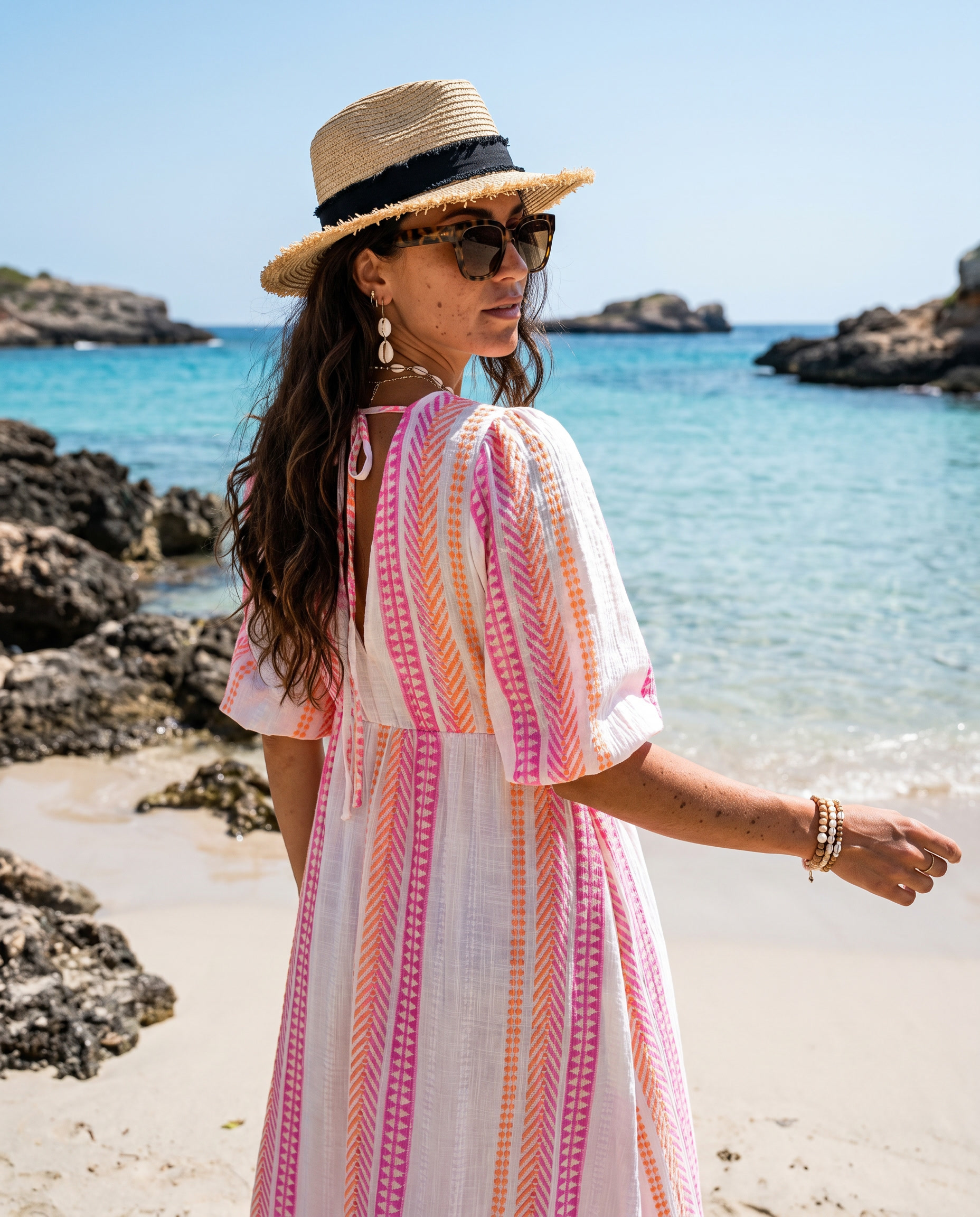 V-Neck A-Line Dress