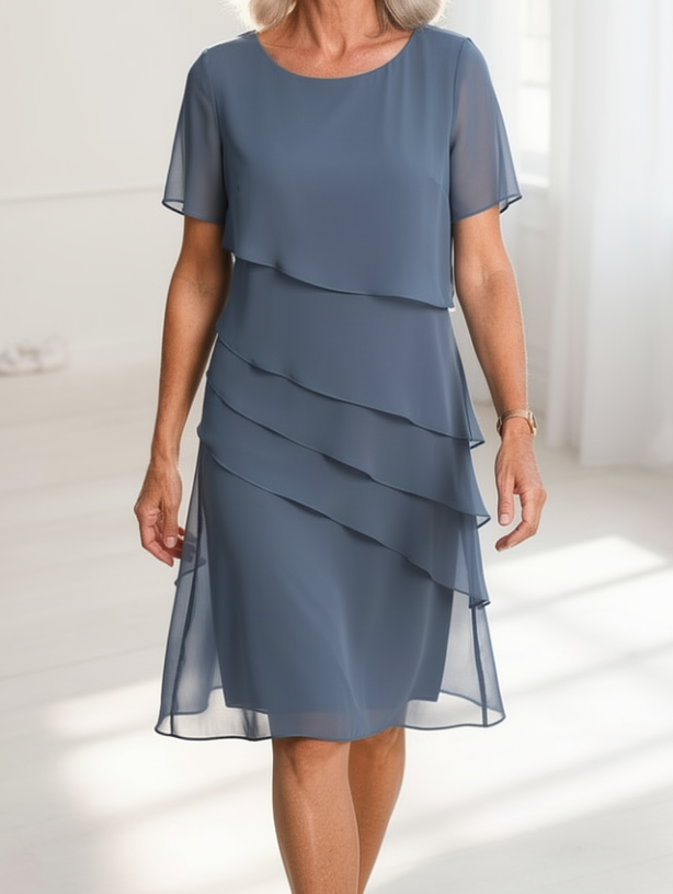 Lorraine™ | Tummy-Flattering Ruffle Dress