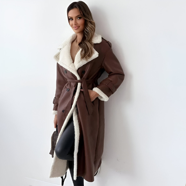 Karen™ | Long Coat with Teddy Collar 5