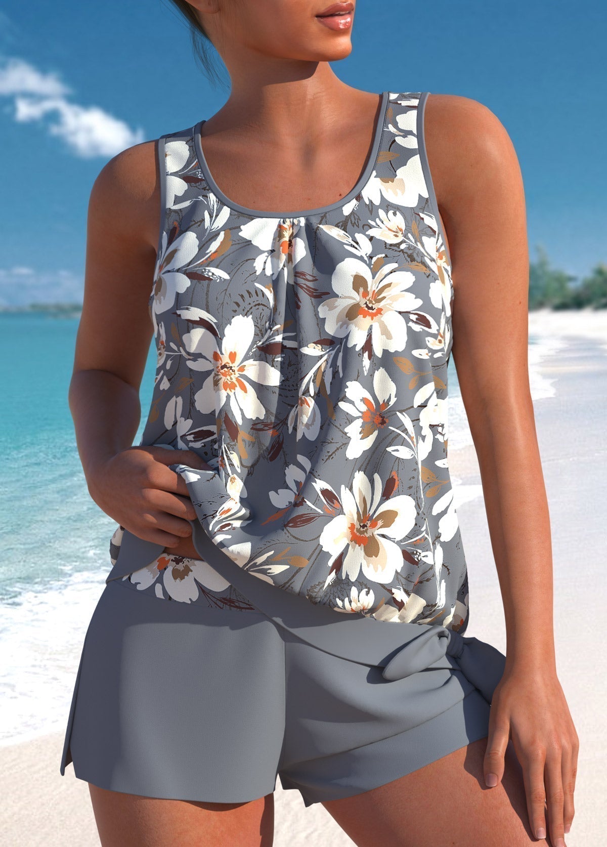Helena | Stylish Floral Tankini Set for Women