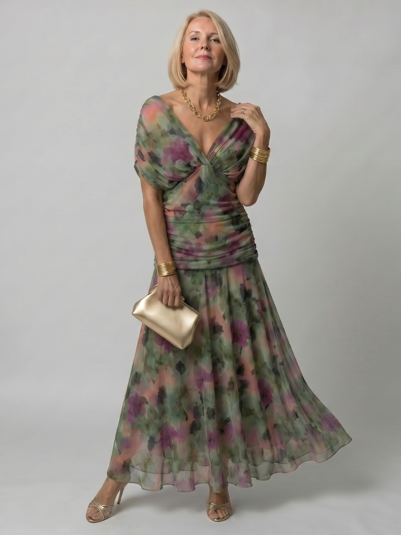 Samantha™ | Tummy-Flattering Midi Dress