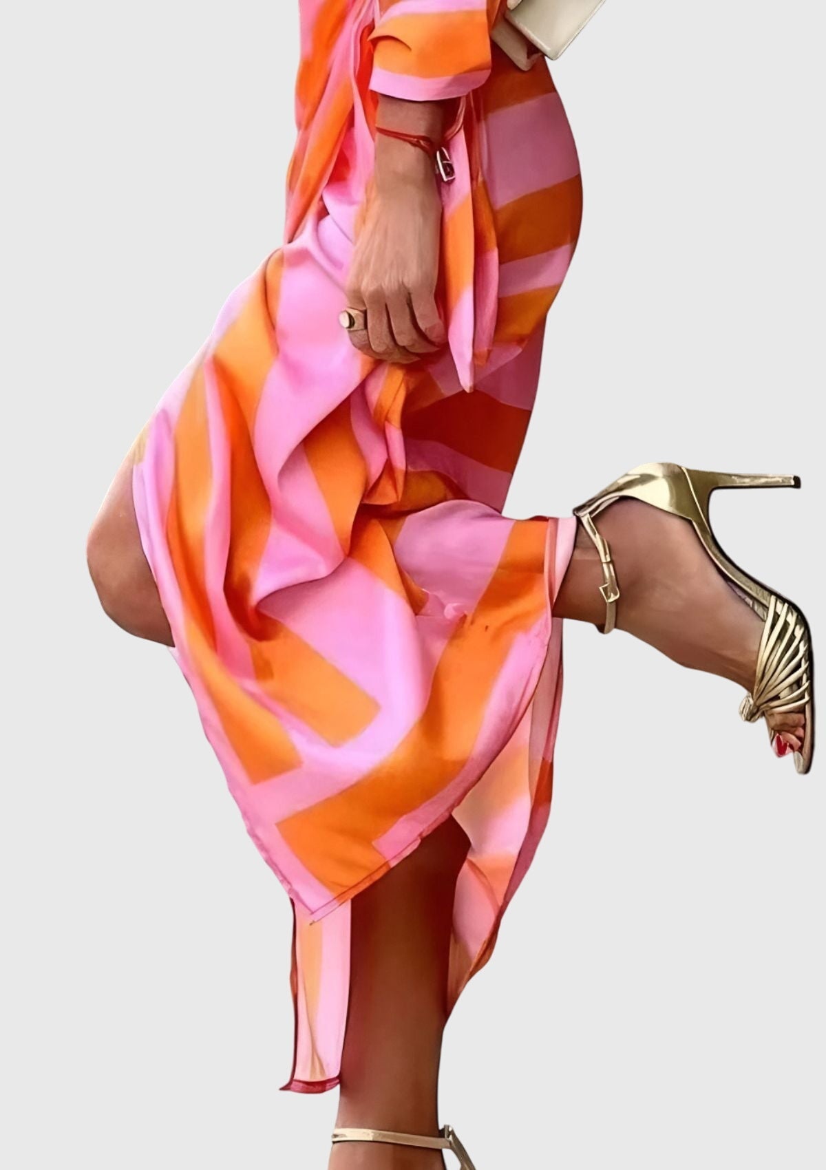 EVERLY | Elegant dress with print