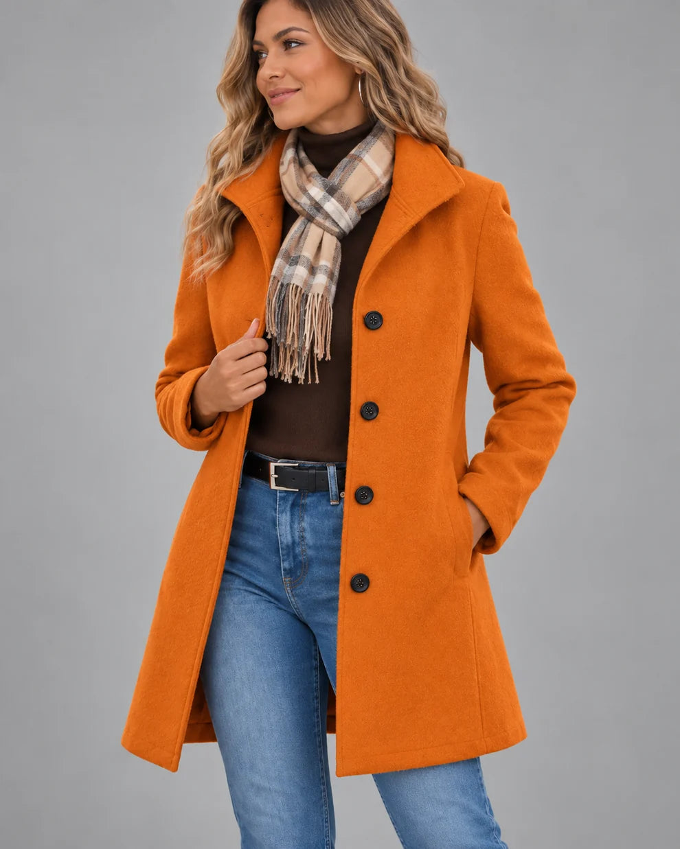 Lily™ | Elegant Classic Coat With Buttons