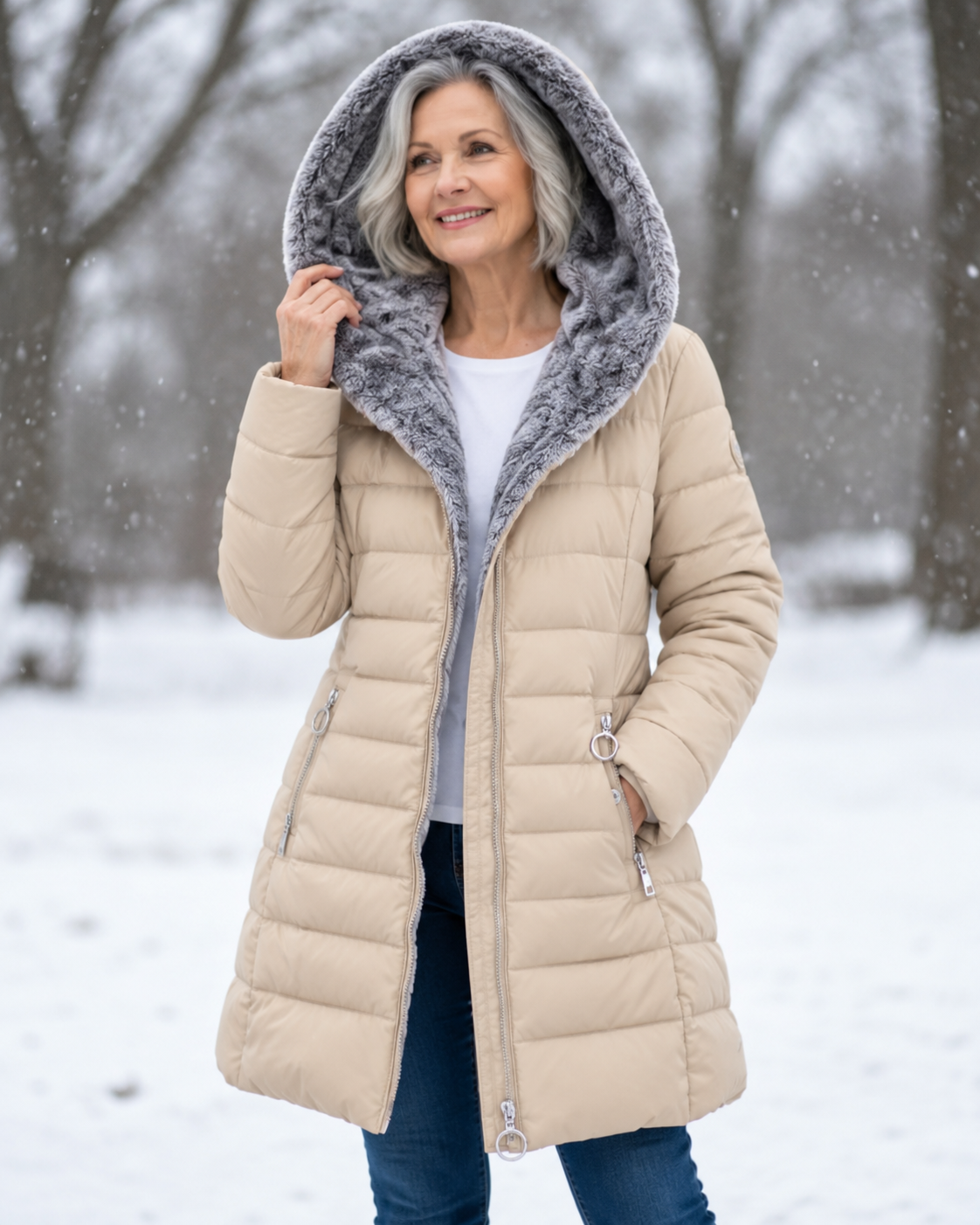 Lily™ | Warm Padded Winter Jacket with Hood