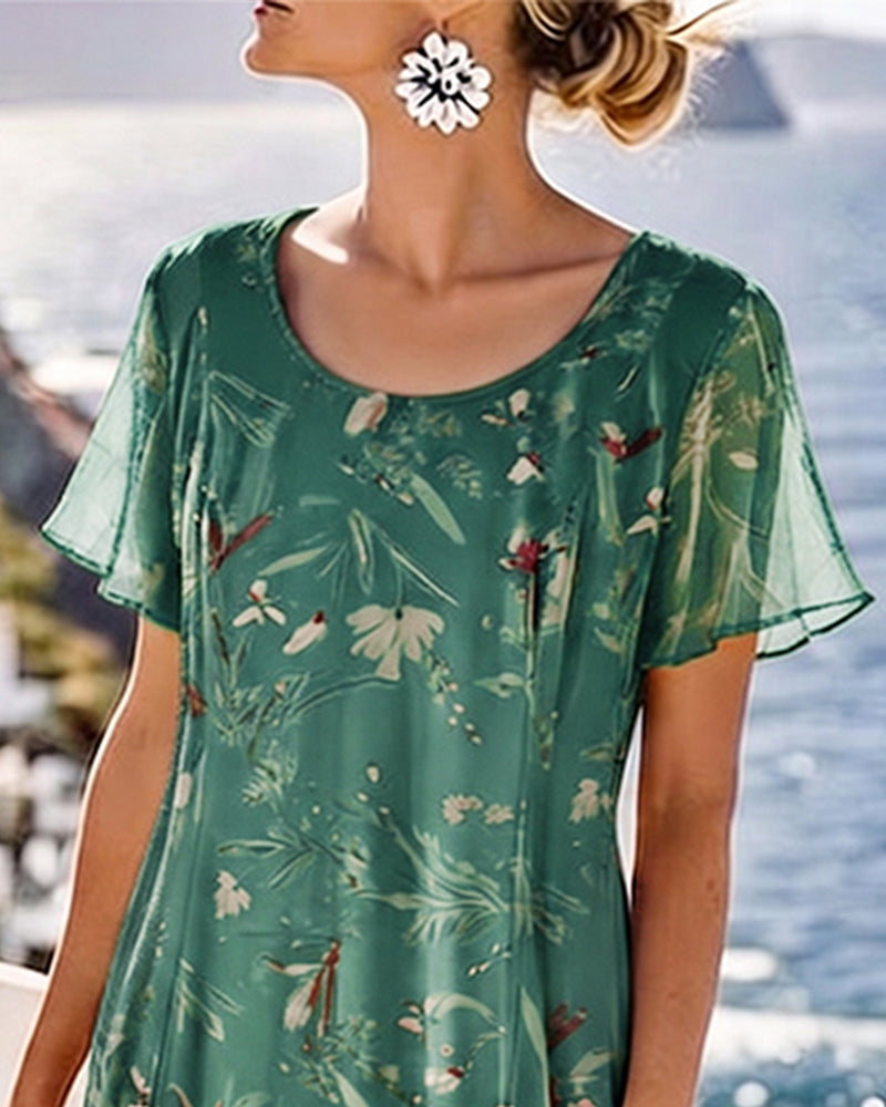 María | Loose and Light Floral Midi Dress