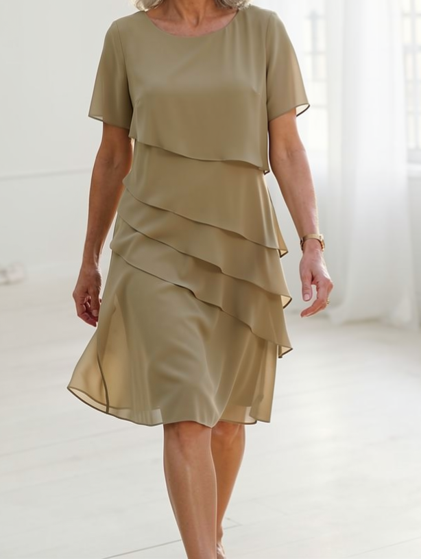 Lorraine™ | Tummy-Flattering Ruffle Dress