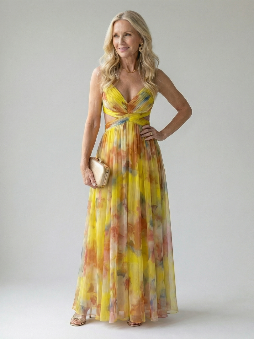Megan™ | Tummy-Flattering Wrap Maxi Dress