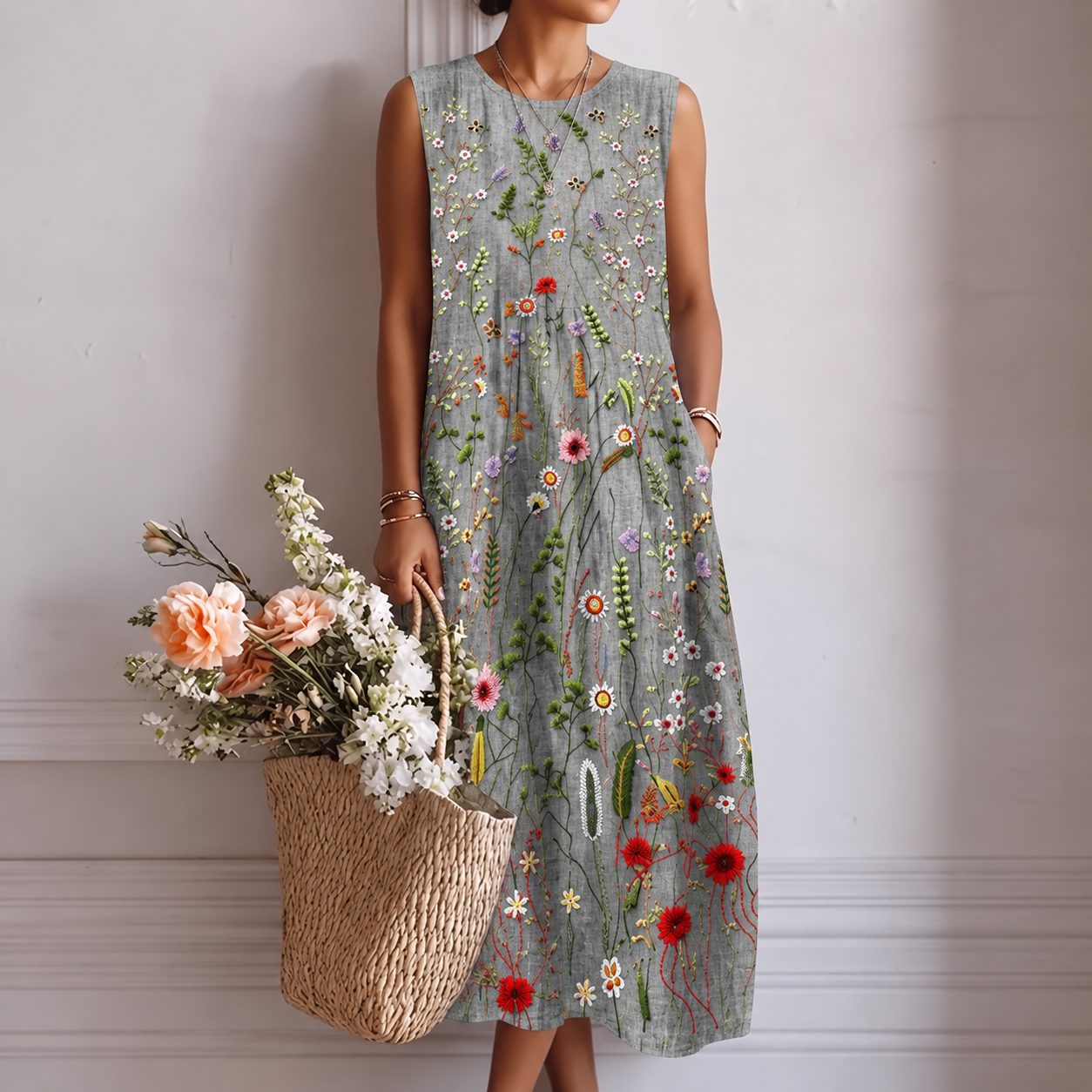 HAZEL | Sleeveless Maxi Dress