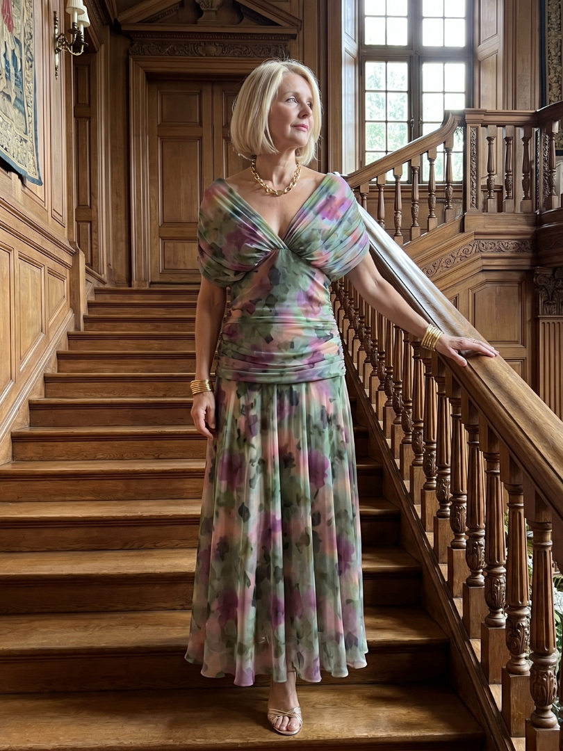 Samantha™ | Tummy-Flattering Midi Dress