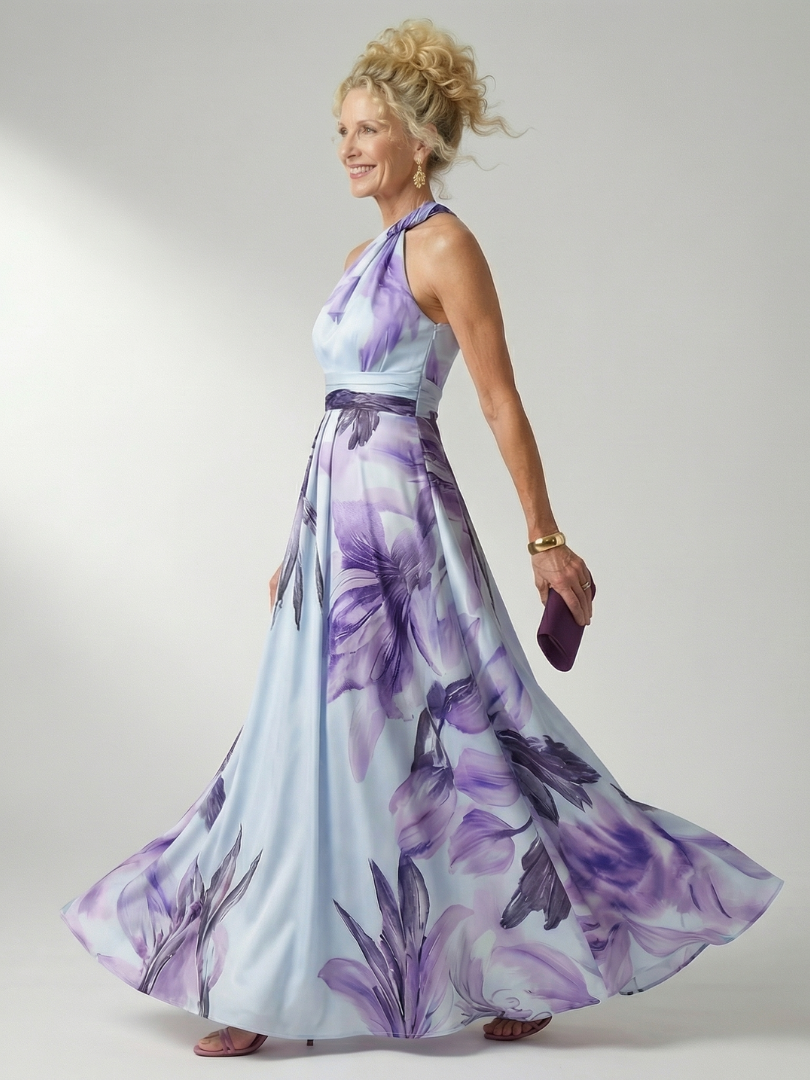 Rachel™ | Tummy-Flattering Floral Maxi Dress