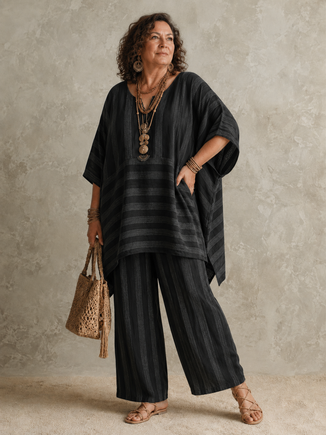 Paisley™ | Bohemian Linen-Look 2-Piece Set