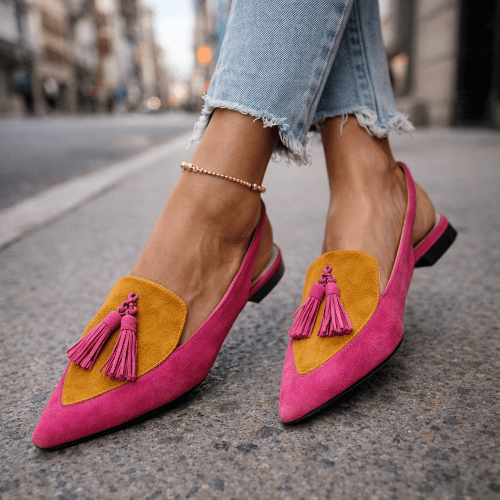 Stella™ | Elegant Slingback Sandals with Tassels