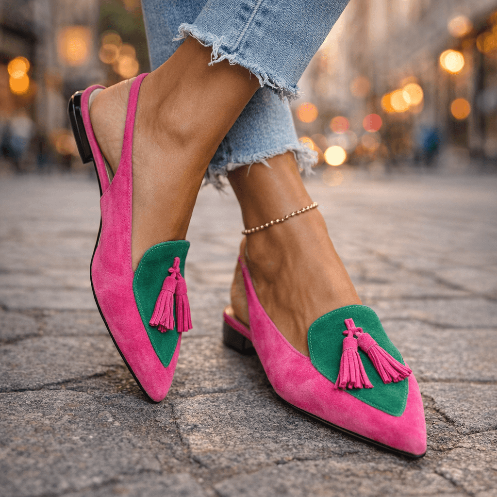 Stella™ | Elegant Slingback Sandals with Tassels