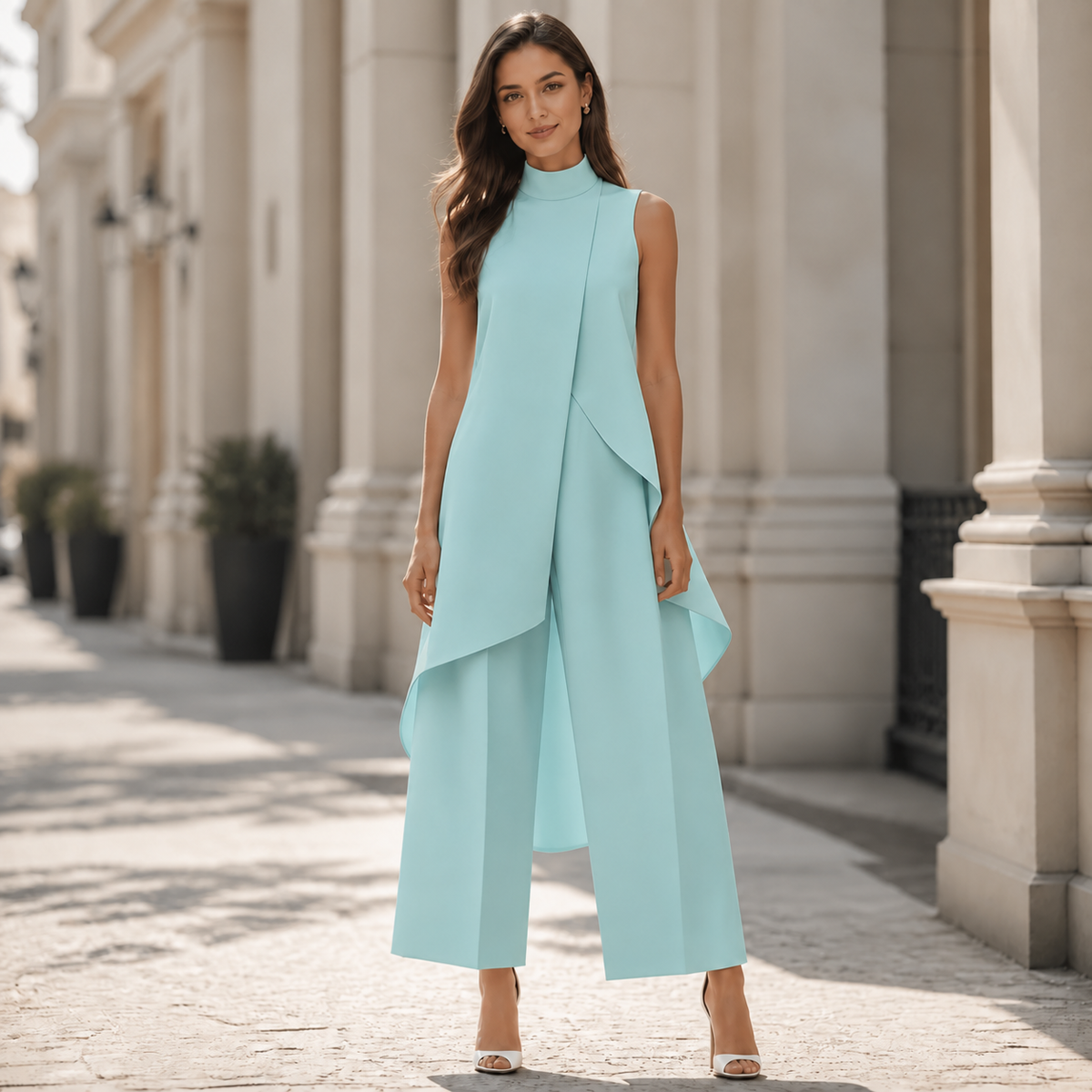 Diane™ | Elegant Sleeveless Set with Wide Pants 10