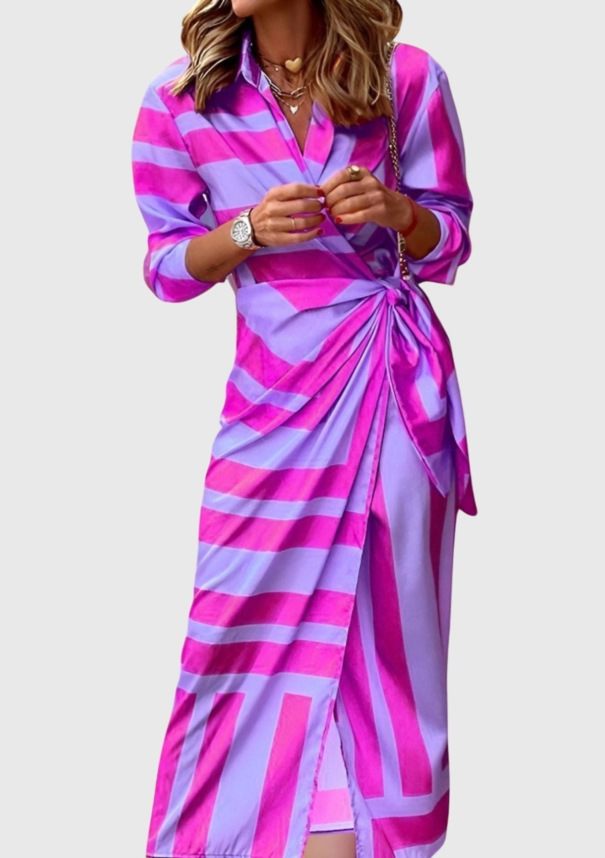 EVERLY | Elegant dress with print