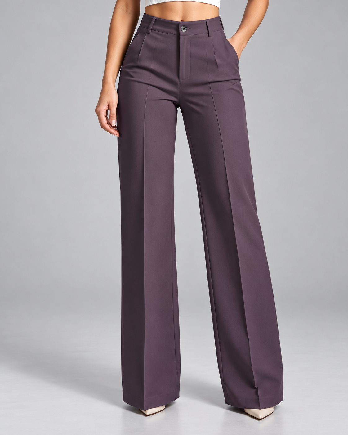 Donna™ | High-Waisted Wide Leg Trousers