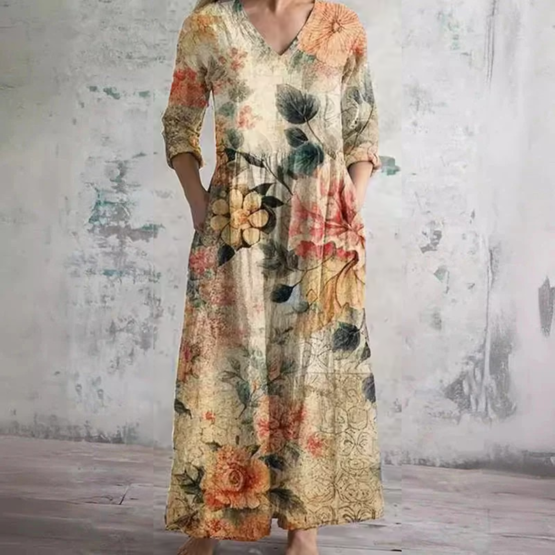 Kira™ | Tummy-Flattering Floral Summer Dress