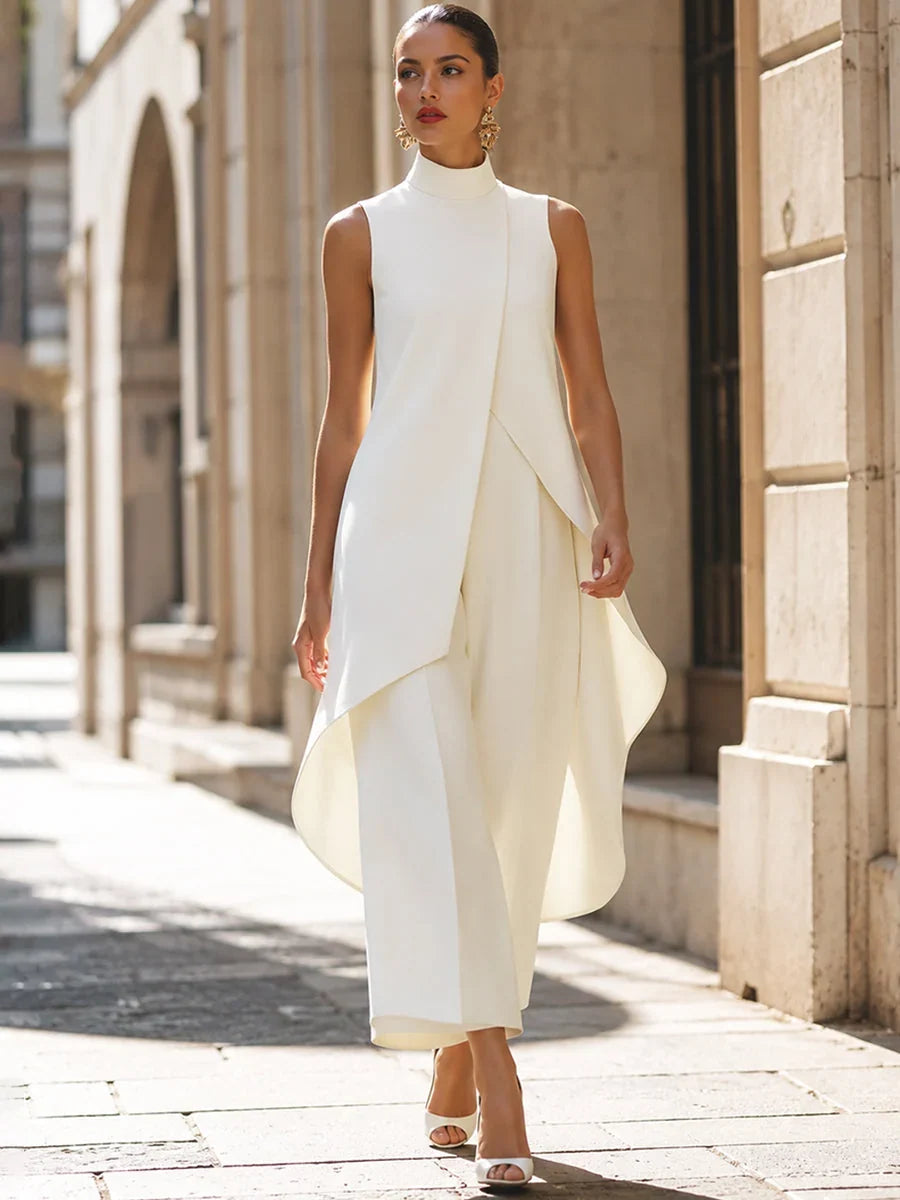 Diane™ | Elegant Sleeveless Set with Wide Pants 2