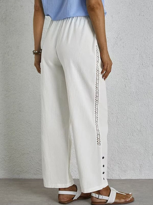 Shania - Relaxed Pants with Buttons