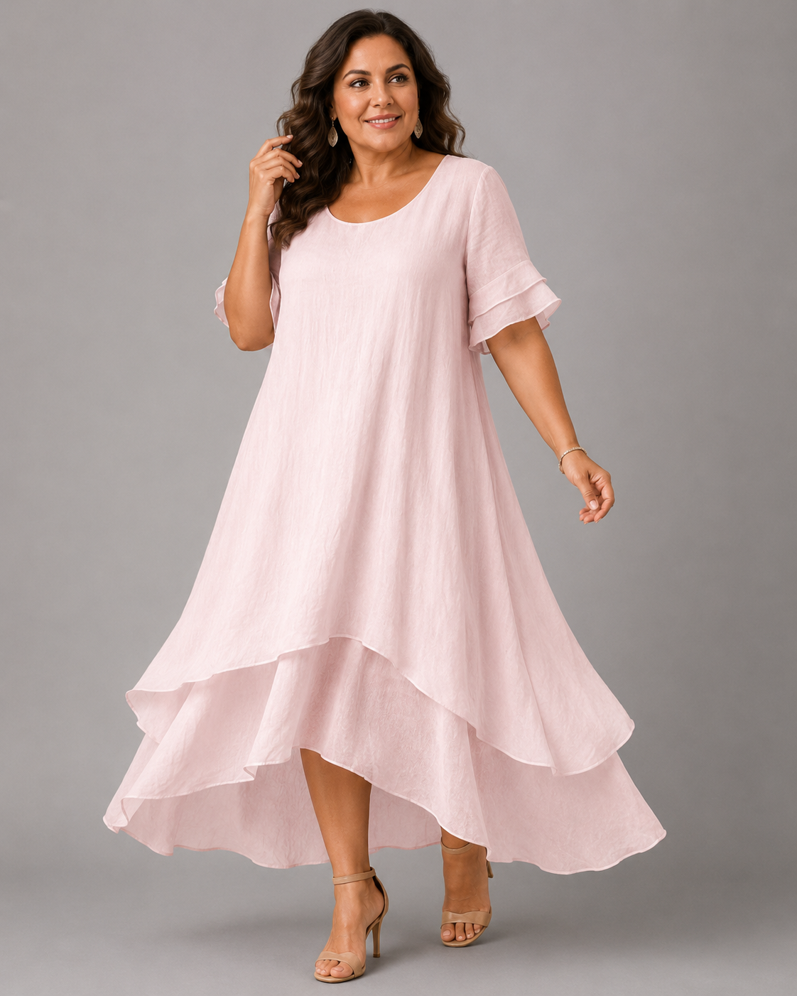 Chloe™ | Lightweight belly-flattering layered maxi dress