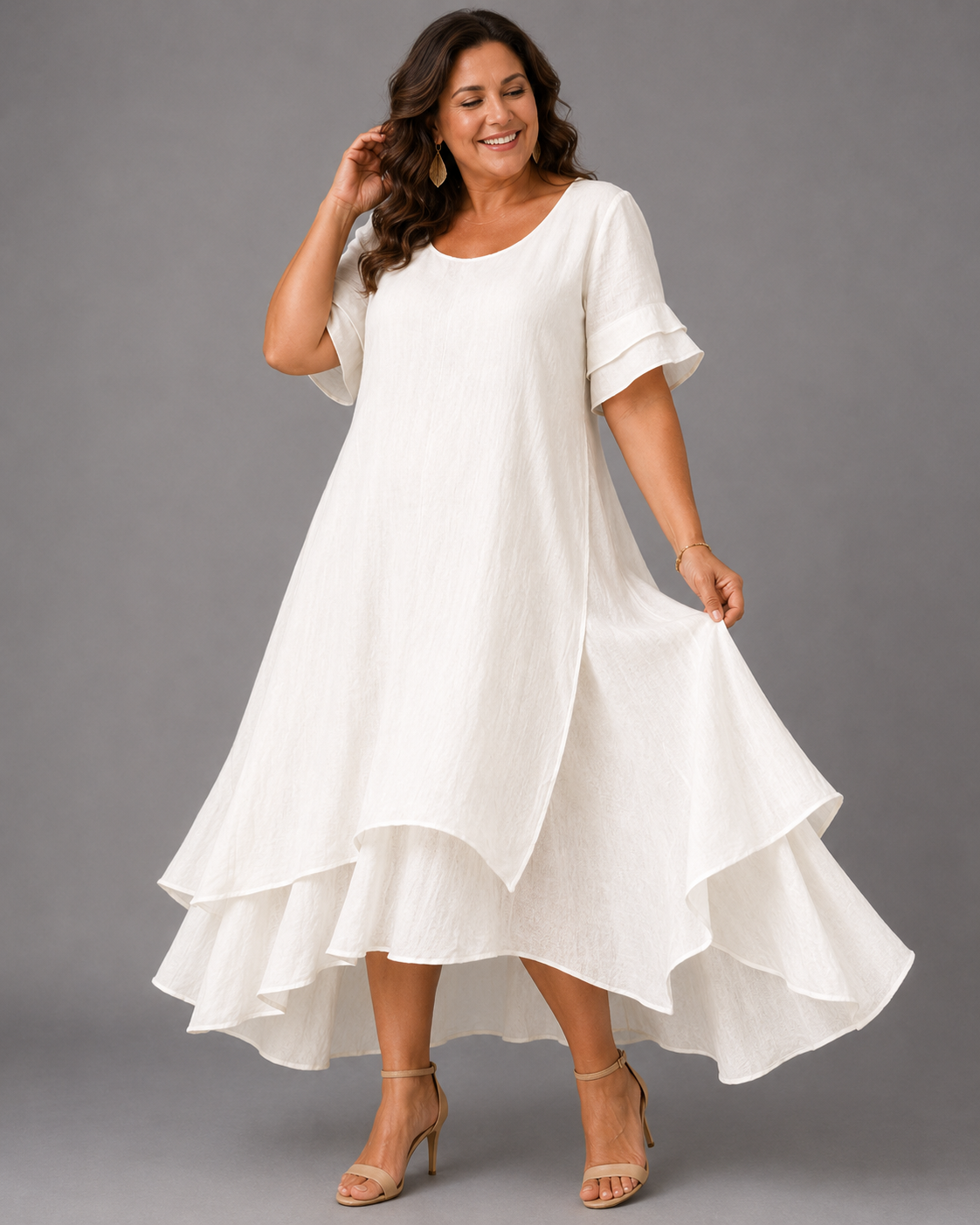 Chloe™ | Lightweight belly-flattering layered maxi dress