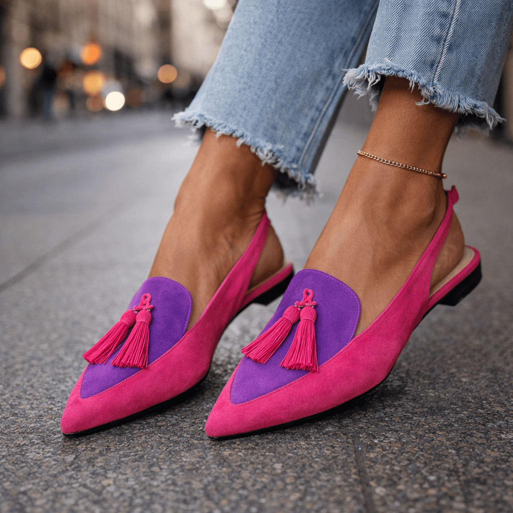 Stella™ | Elegant Slingback Sandals with Tassels