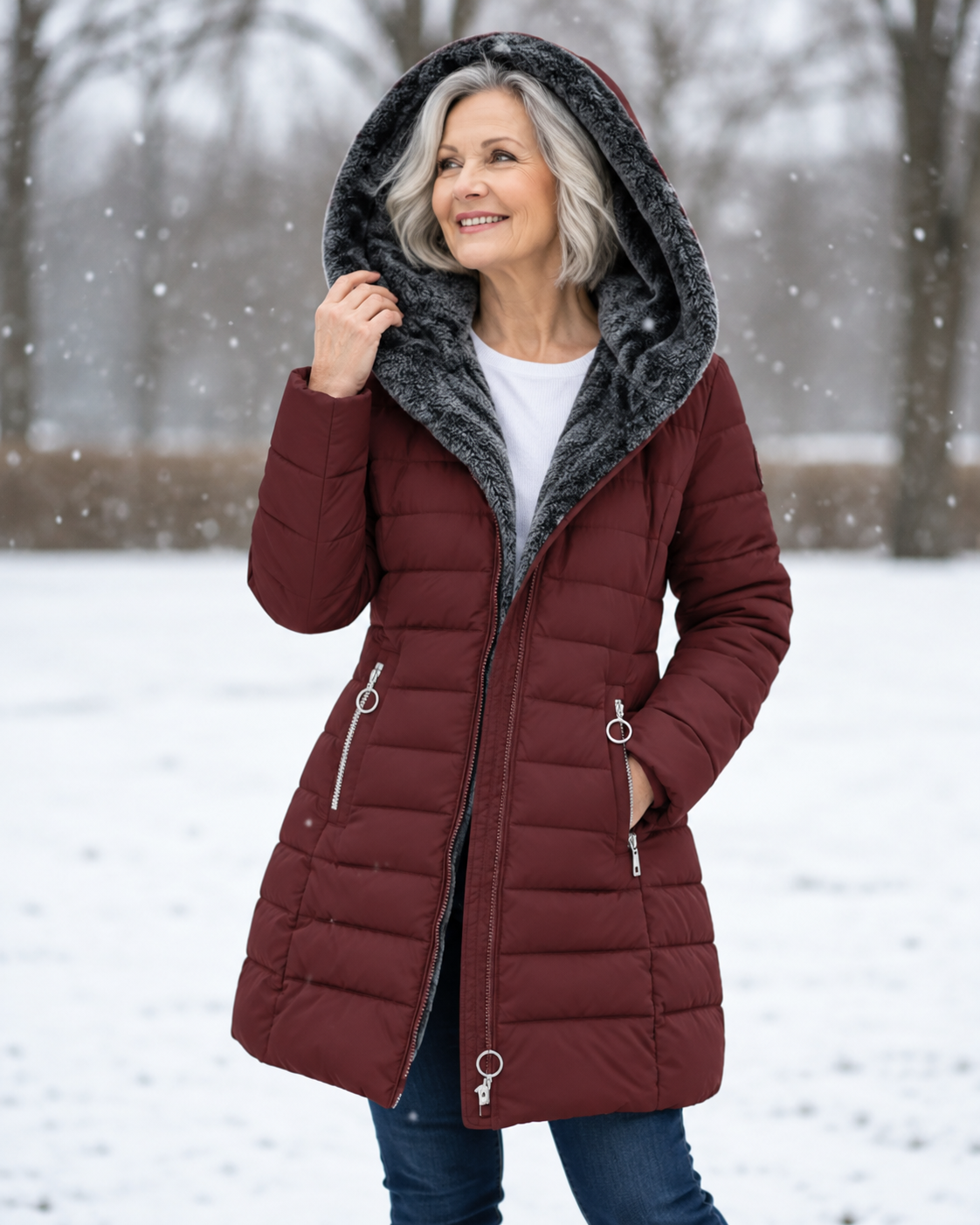 Lily™ | Warm Padded Winter Jacket with Hood
