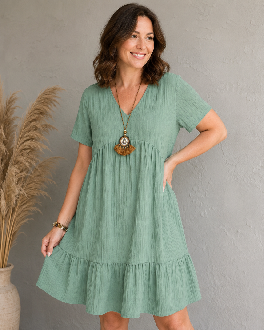Ella™ | Lightweight Belly-Hiding Mini Dress