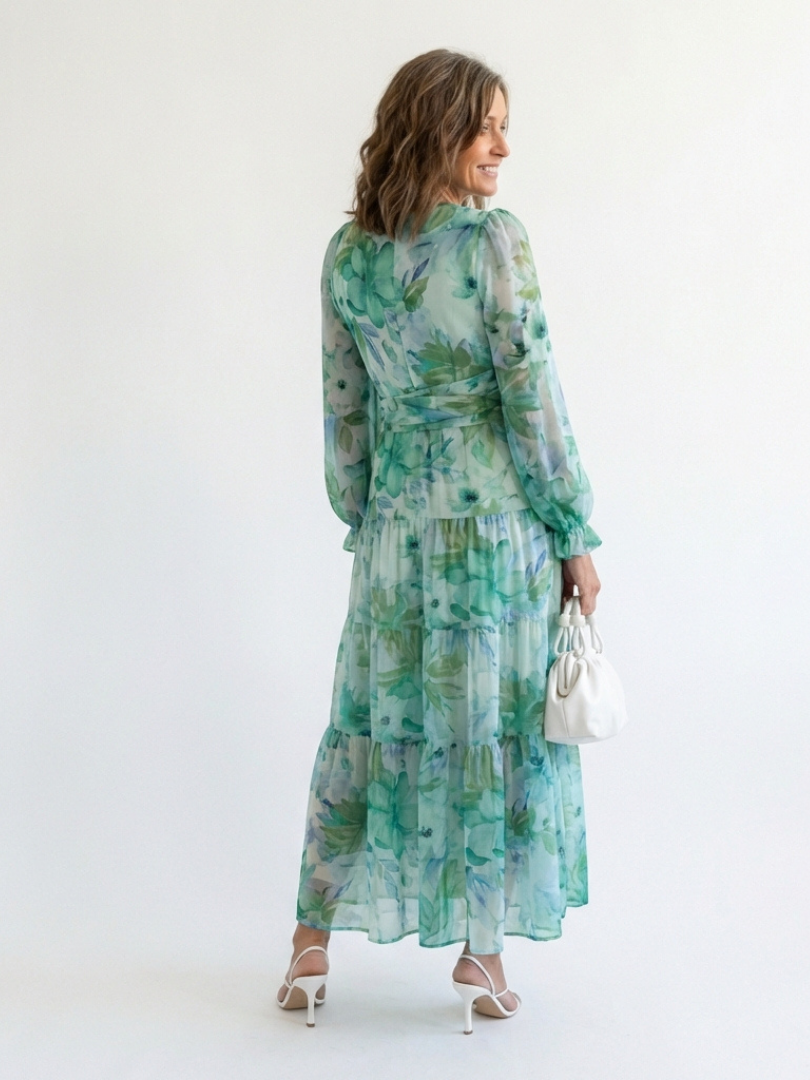 Althea™ | Tummy-Flattering Floral Maxi Dress