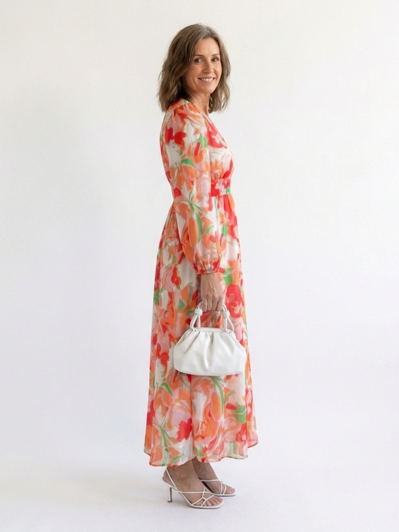 Althea™ | Tummy-Flattering Floral Maxi Dress