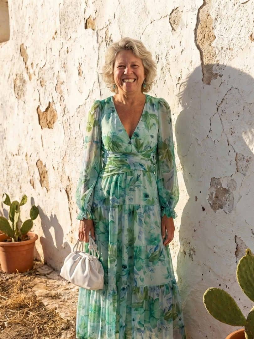 Althea™ | Tummy-Flattering Floral Maxi Dress