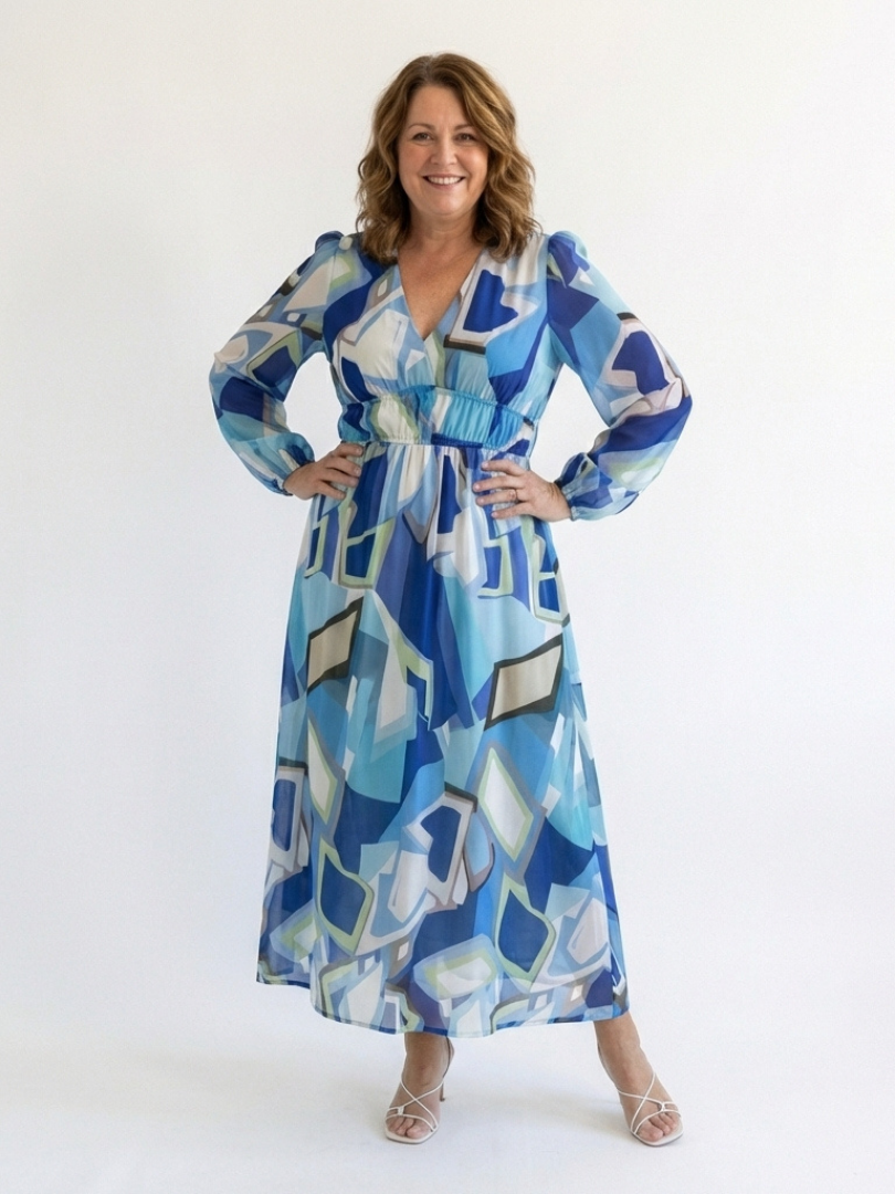 Althea™ | Tummy-Flattering Floral Maxi Dress