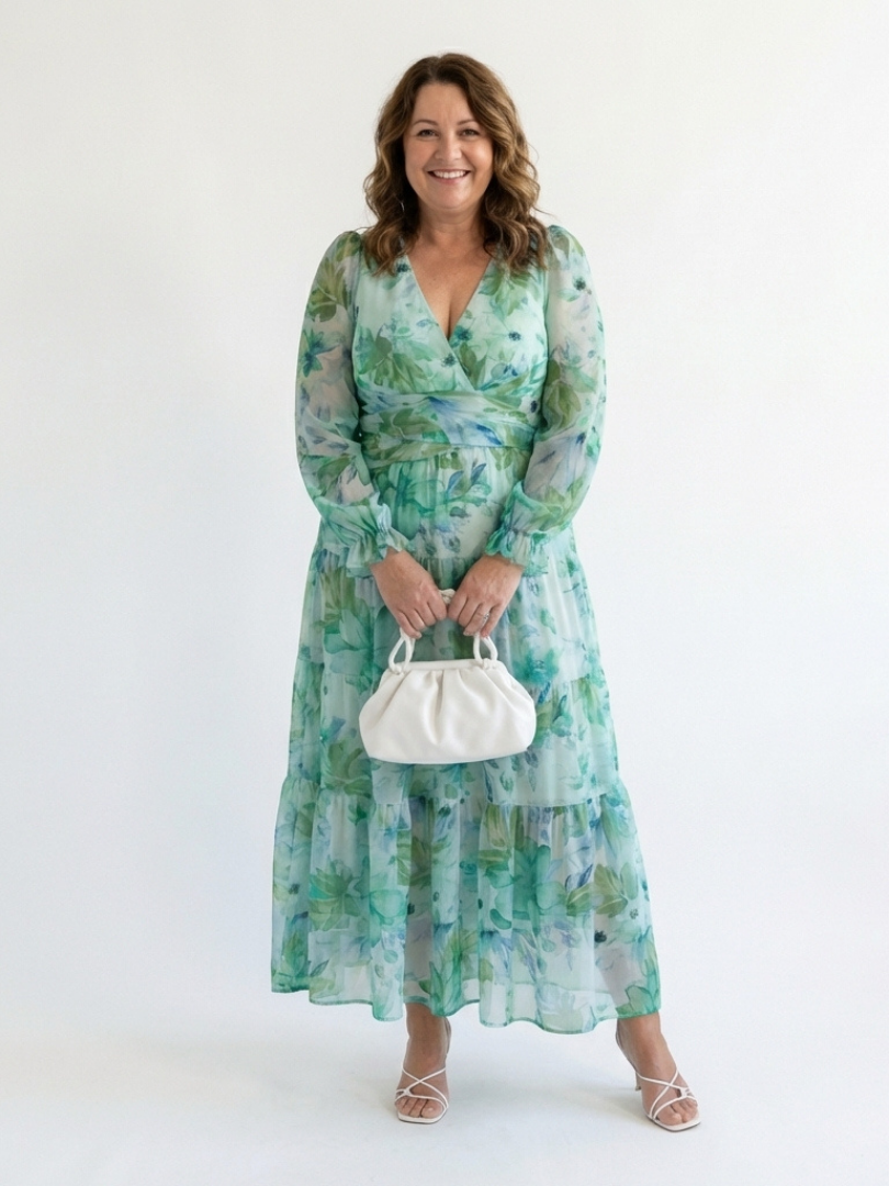 Althea™ | Tummy-Flattering Floral Maxi Dress