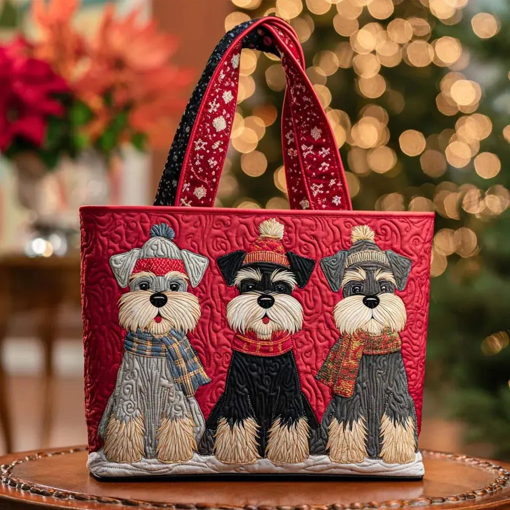 Handmade Bag with Schnauzer