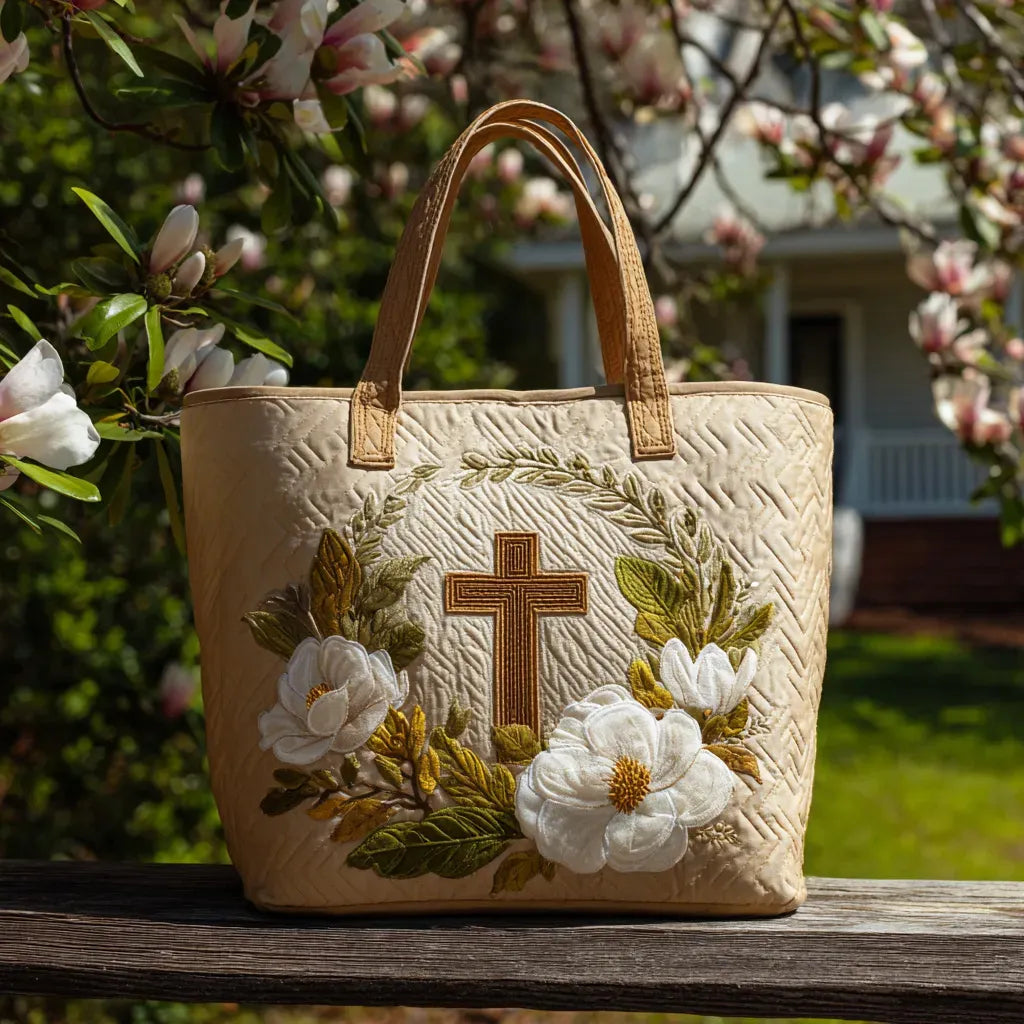 Handcrafted Bag with Sacred Cross