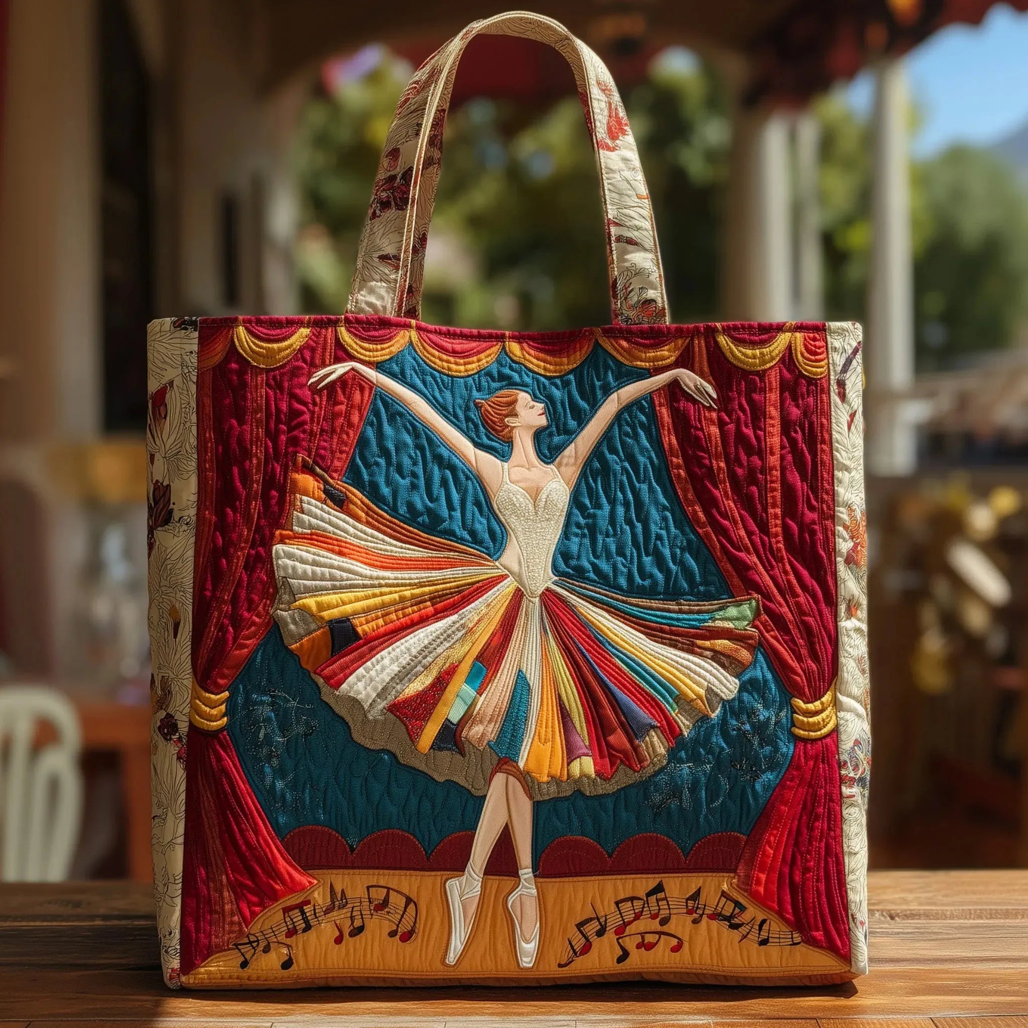 Elegant Quilted Tote Bag