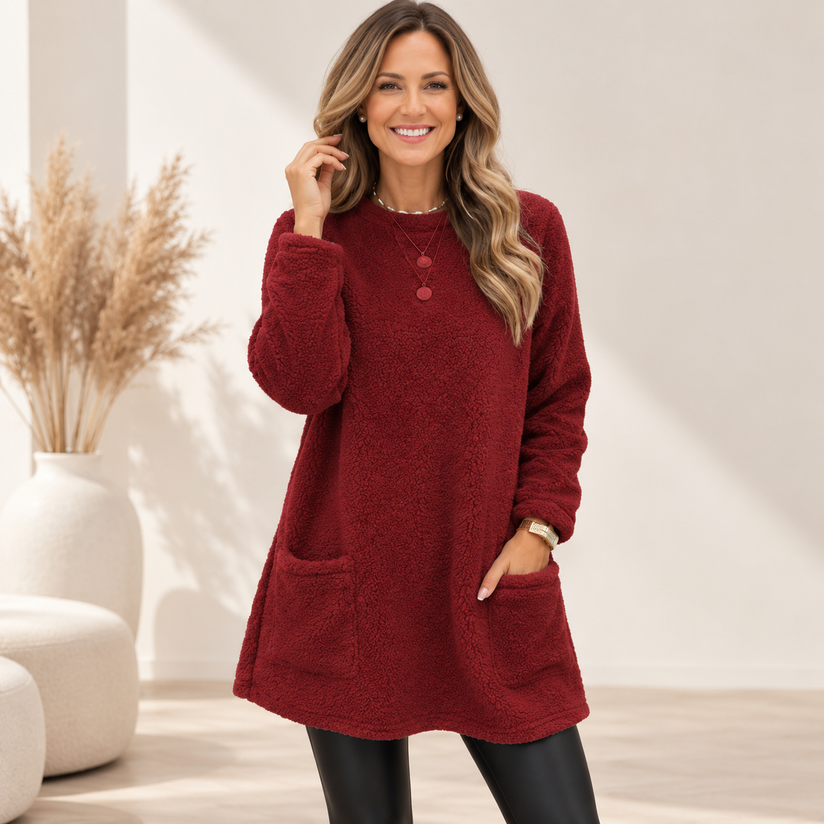 Karen™ | Warm Fleece Pullover with Large Front Pockets (1+1 FREE)