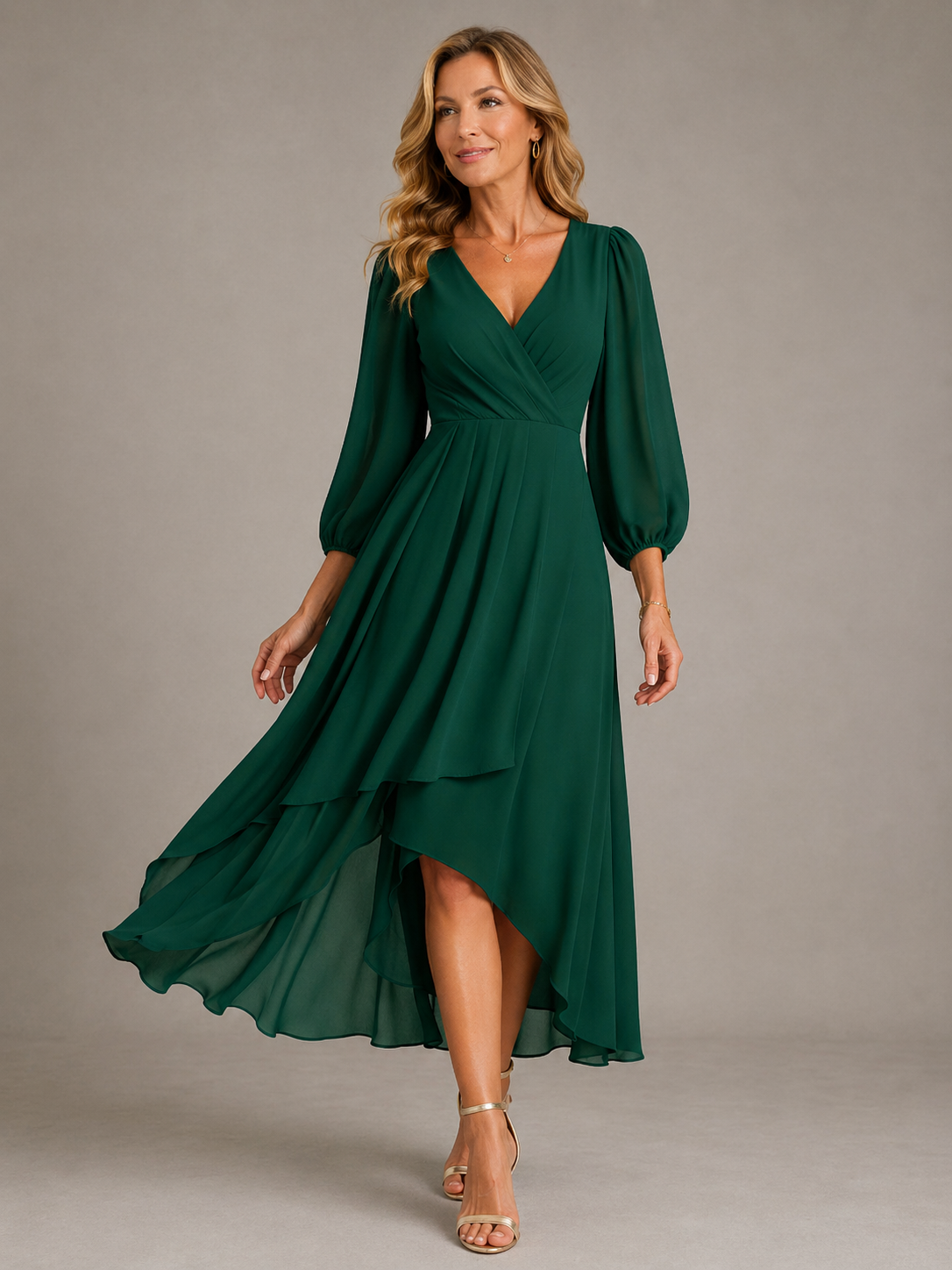 Lottie | Elegant V-Neck Maxi Dress