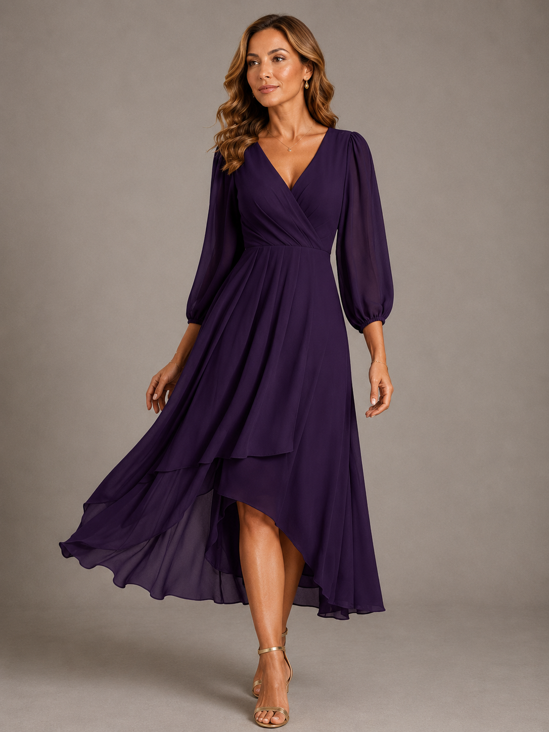 Lottie | Elegant V-Neck Maxi Dress