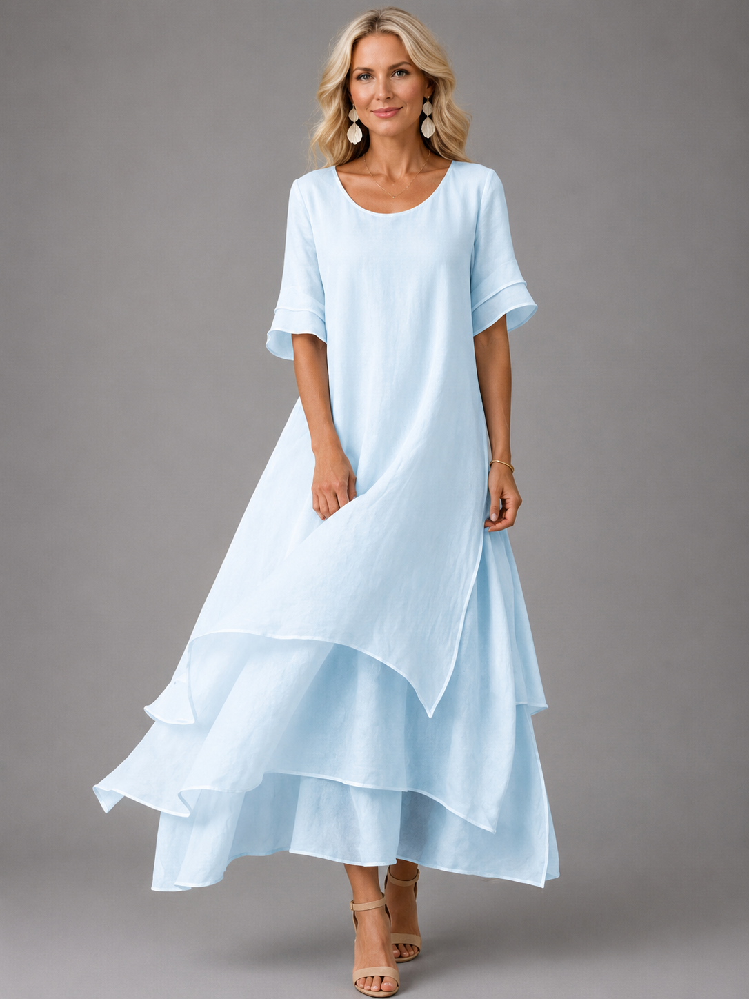 Stella™ | Tummy-Control Maxi Dress with Layers 3