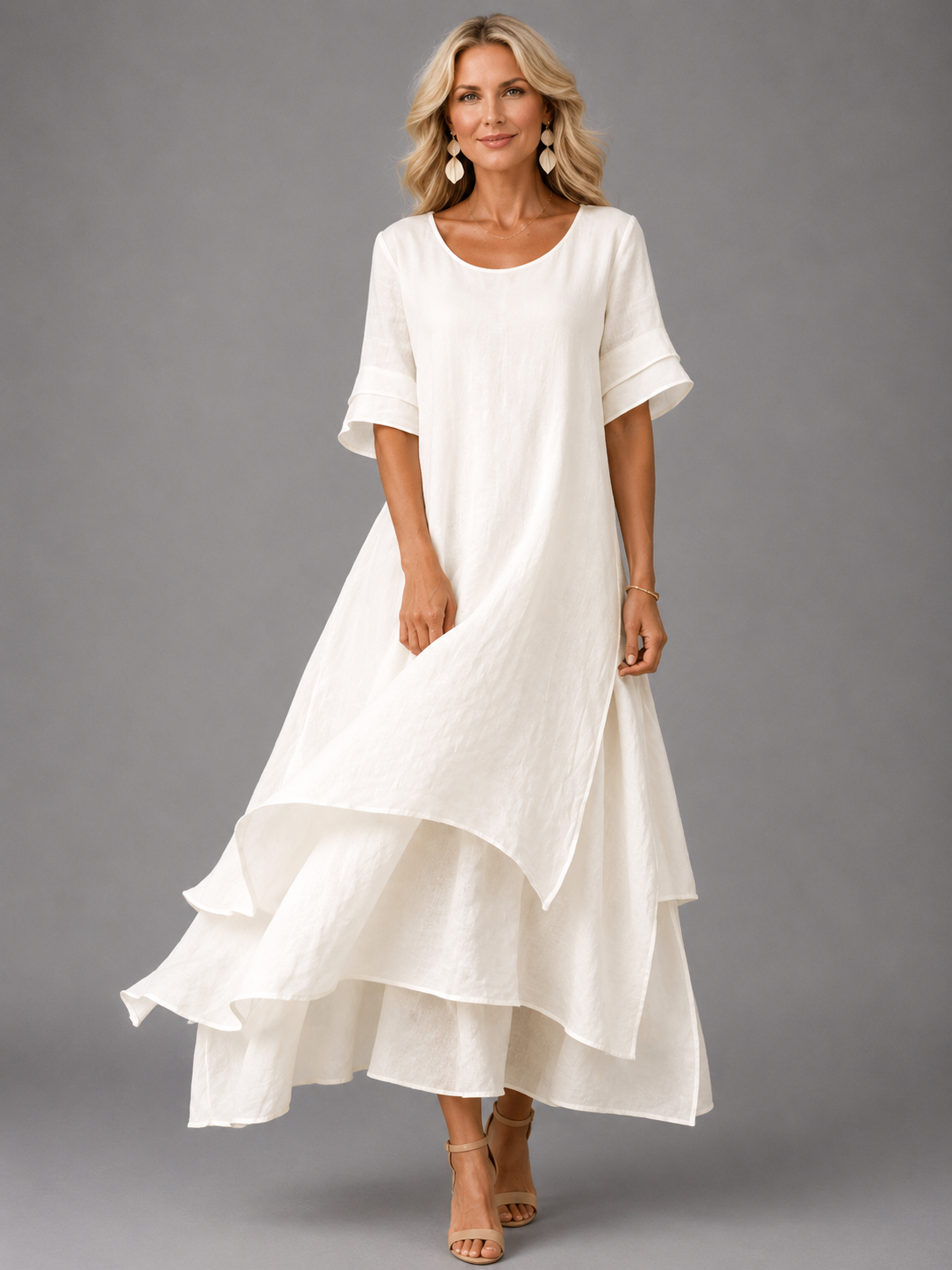 Stella™ | Tummy-Control Maxi Dress with Layers 5