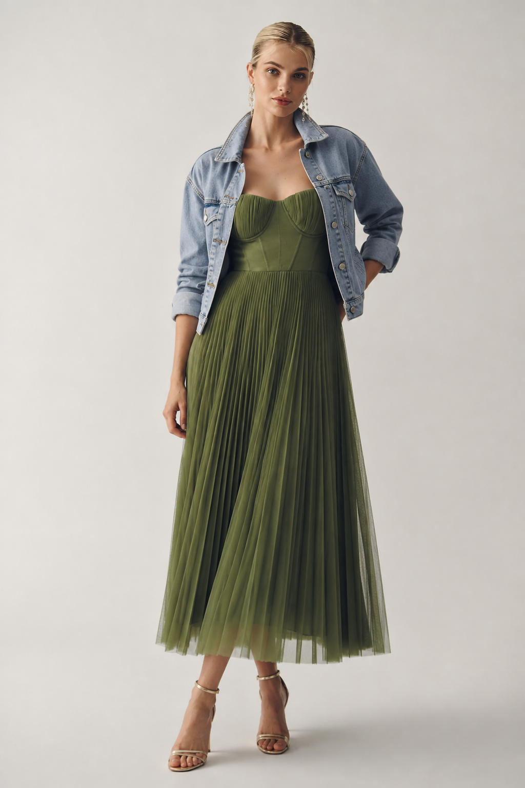 Lily™ | Elegant Tummy-Flattering Pleated Maxi Dress