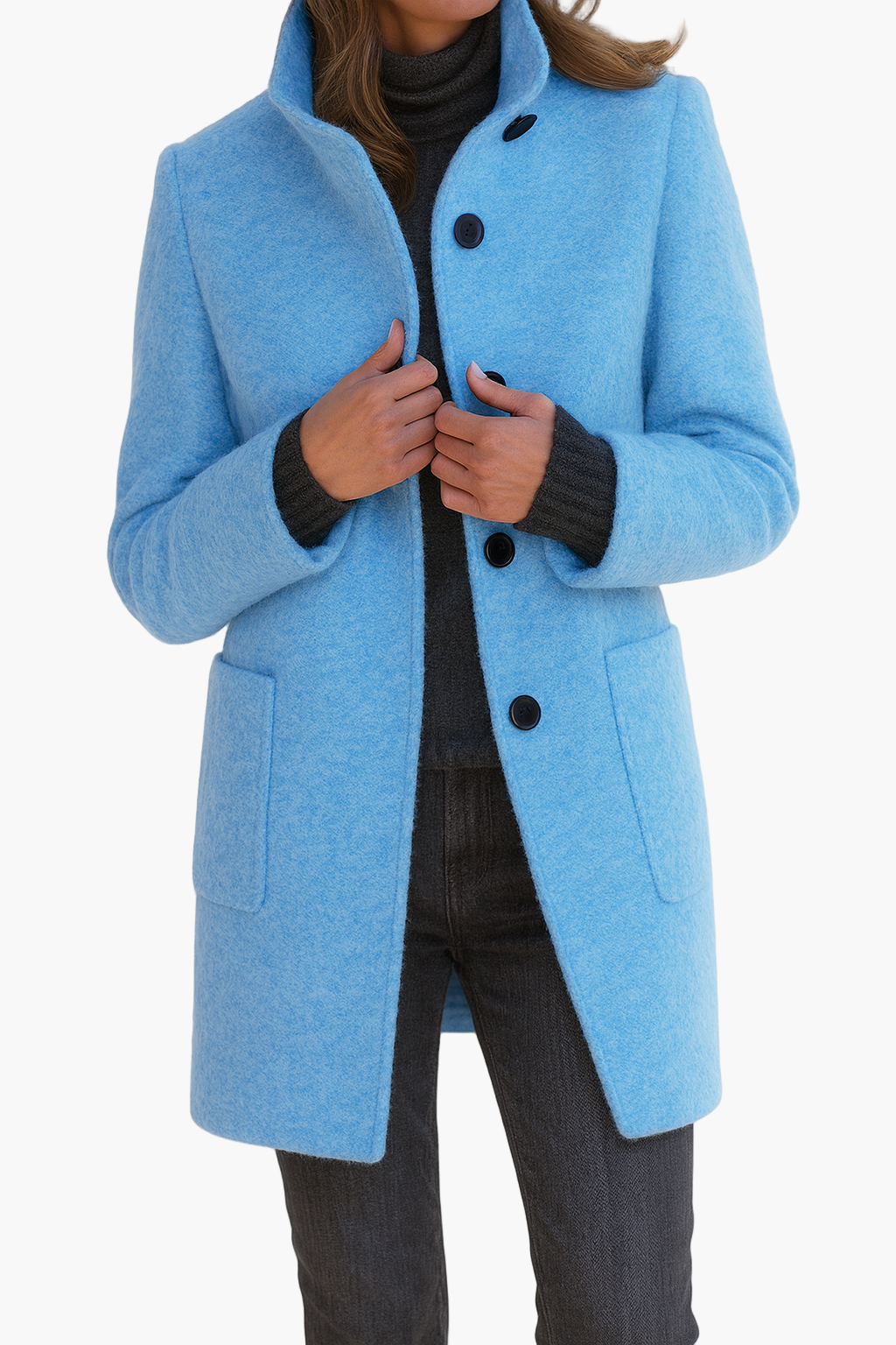 Hazel™ | Elegant Classic Coat With Buttons 9